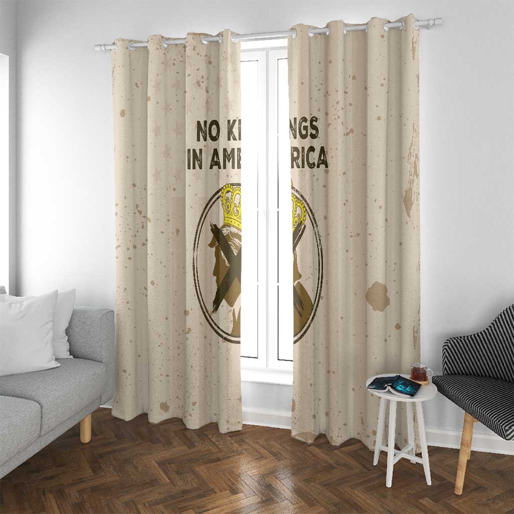 No Kings In America Window Curtain We The People - Wonder Print Shop