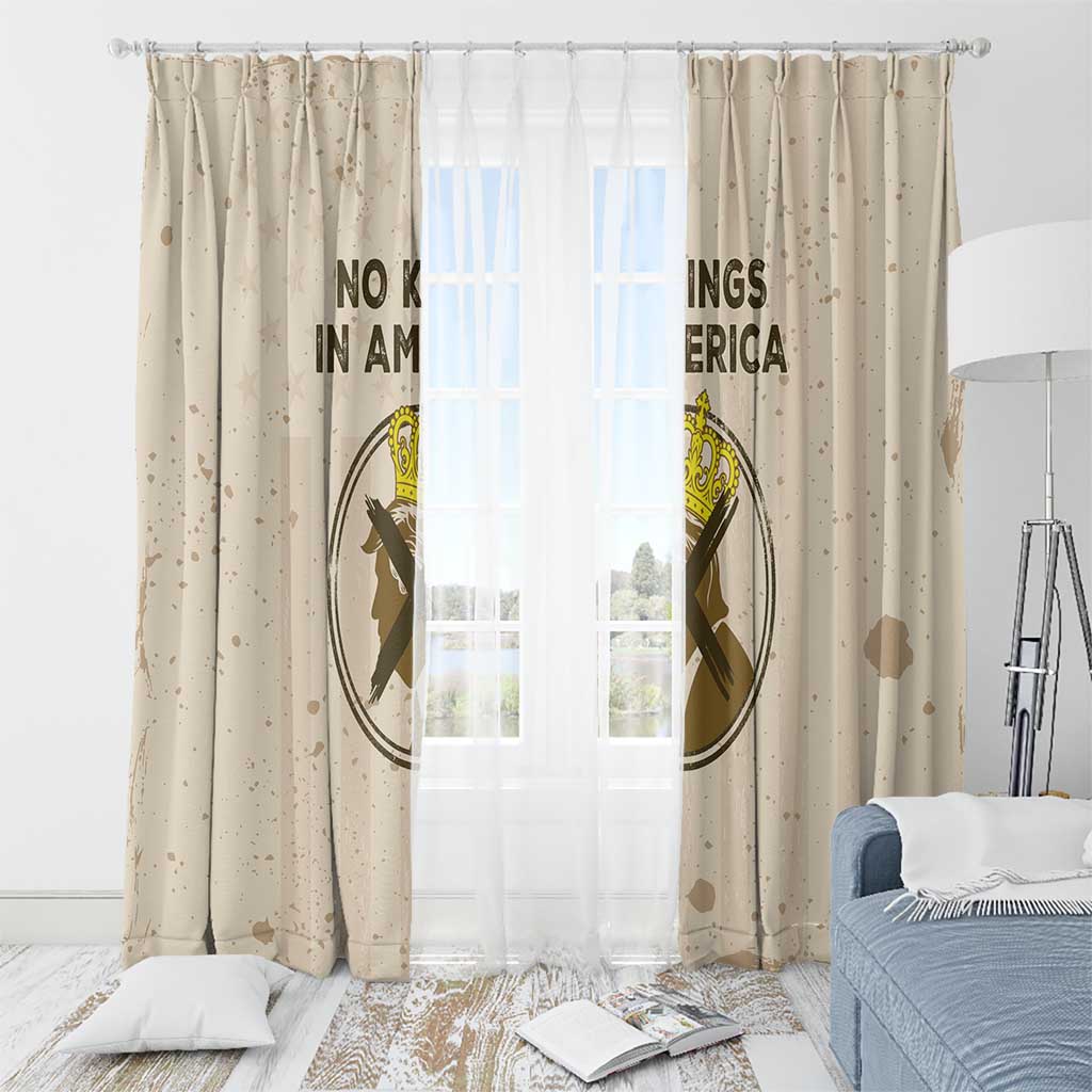 No Kings In America Window Curtain We The People - Wonder Print Shop
