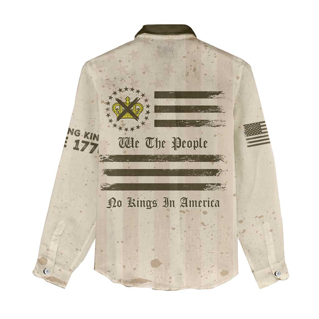 No Kings In America Women Casual Shirt We The People - Wonder Print Shop