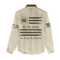 No Kings In America Women Casual Shirt We The People - Wonder Print Shop