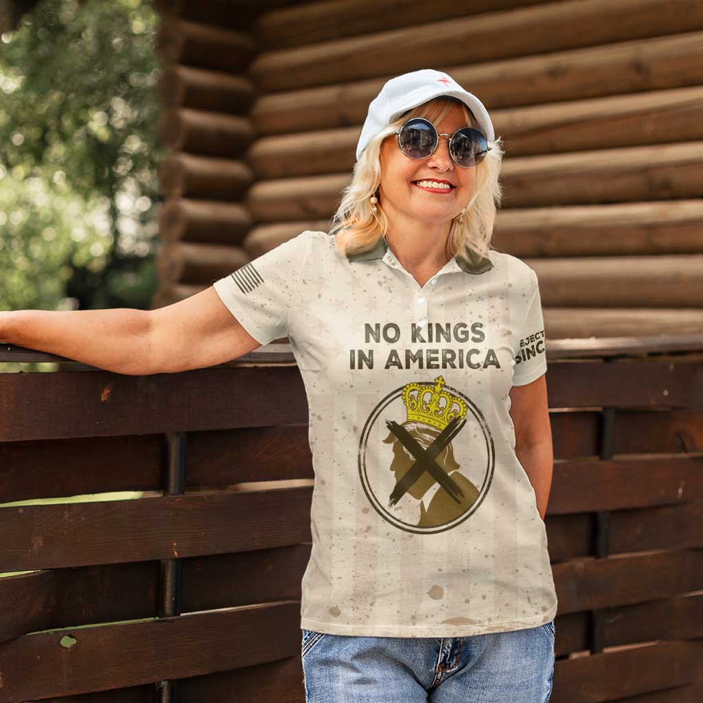 No Kings In America Women Polo Shirt We The People - Wonder Print Shop