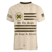 No Kings In America Women V-Neck T-Shirt We The People - Wonder Print Shop