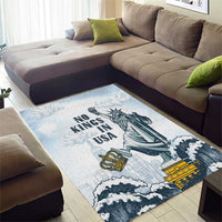 Funny Rejecting Kings Area Rug Since 1776 No Kings In America Retro Style LT05