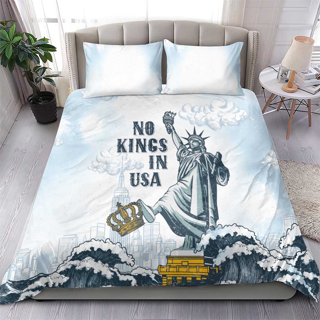 Funny Rejecting Kings Bedding Set Since 1776 No Kings In America Retro Style LT05
