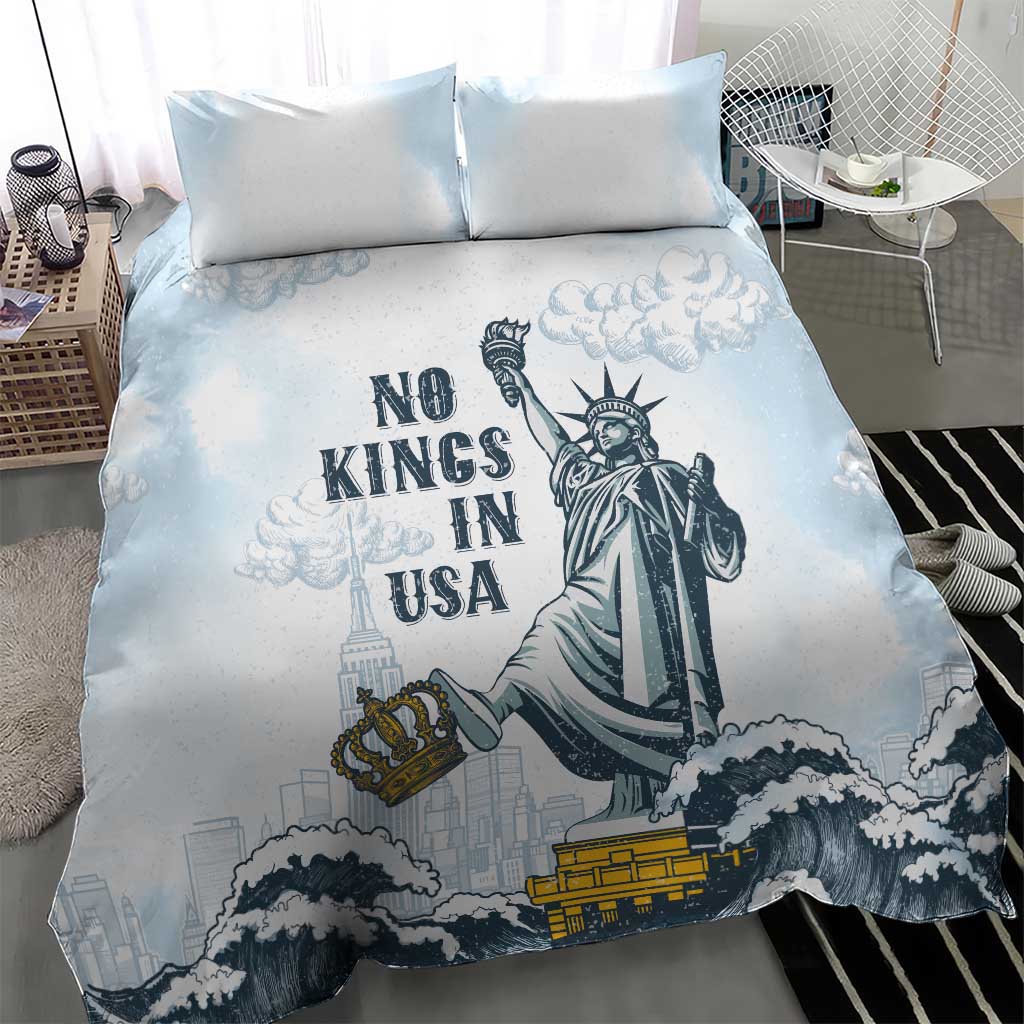 Funny Rejecting Kings Bedding Set Since 1776 No Kings In America Retro Style LT05