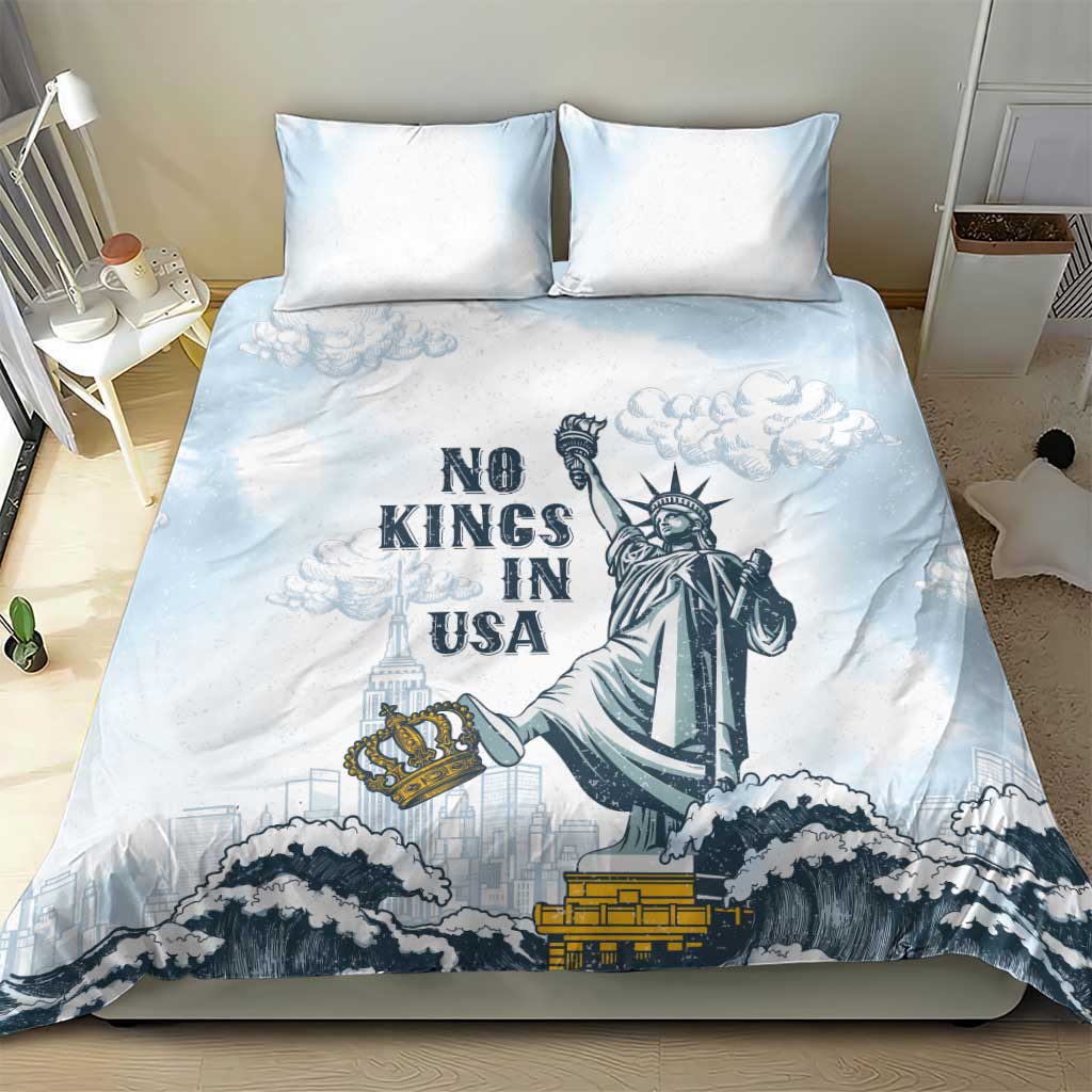 Funny Rejecting Kings Bedding Set Since 1776 No Kings In America Retro Style LT05