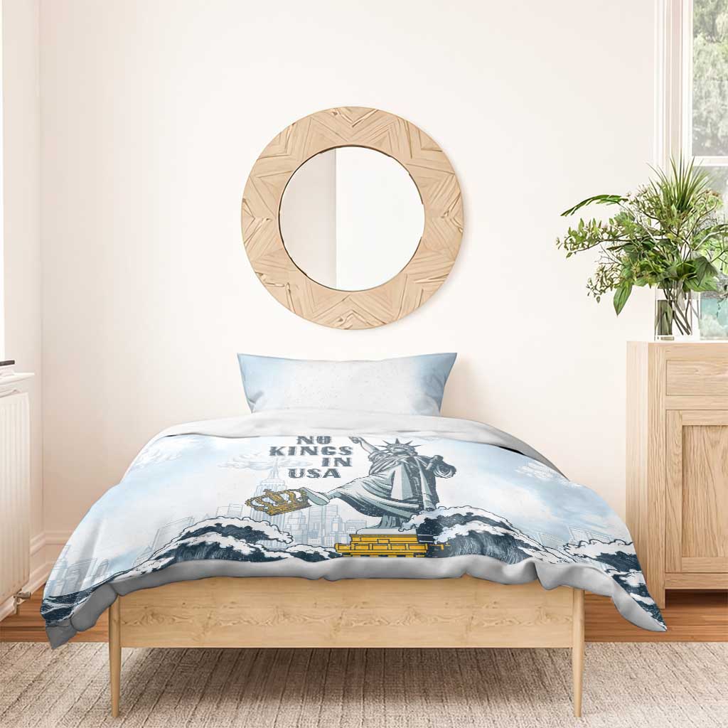 Funny Rejecting Kings Bedding Set Since 1776 No Kings In America Retro Style LT05