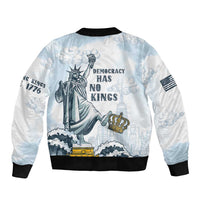 Funny Rejecting Kings Bomber Jacket Since 1776 No Kings In America Retro Style LT05