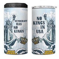 Funny Rejecting Kings 4 in 1 Can Cooler Tumbler Since 1776 No Kings In America Retro Style LT05