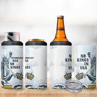 Funny Rejecting Kings 4 in 1 Can Cooler Tumbler Since 1776 No Kings In America Retro Style LT05