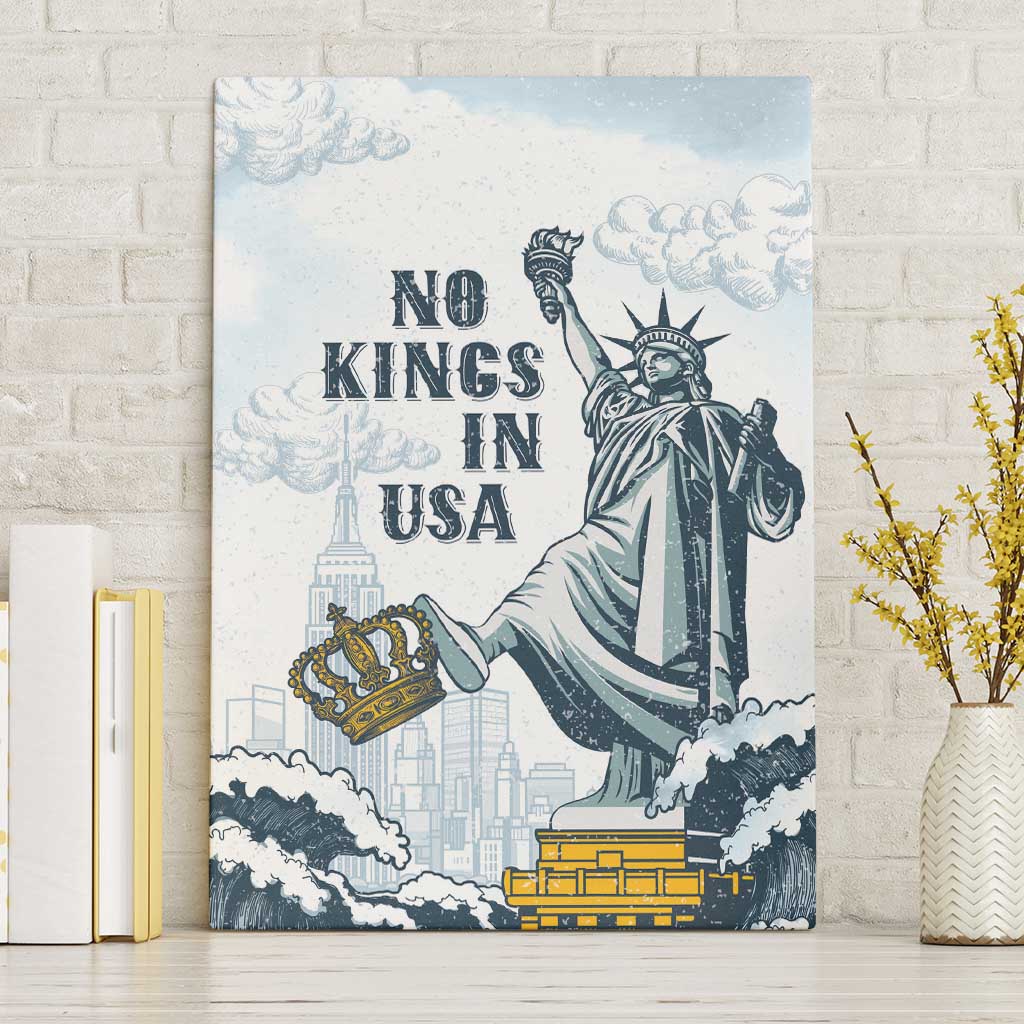 Funny Rejecting Kings Canvas Wall Art Since 1776 No Kings In America Retro Style LT05
