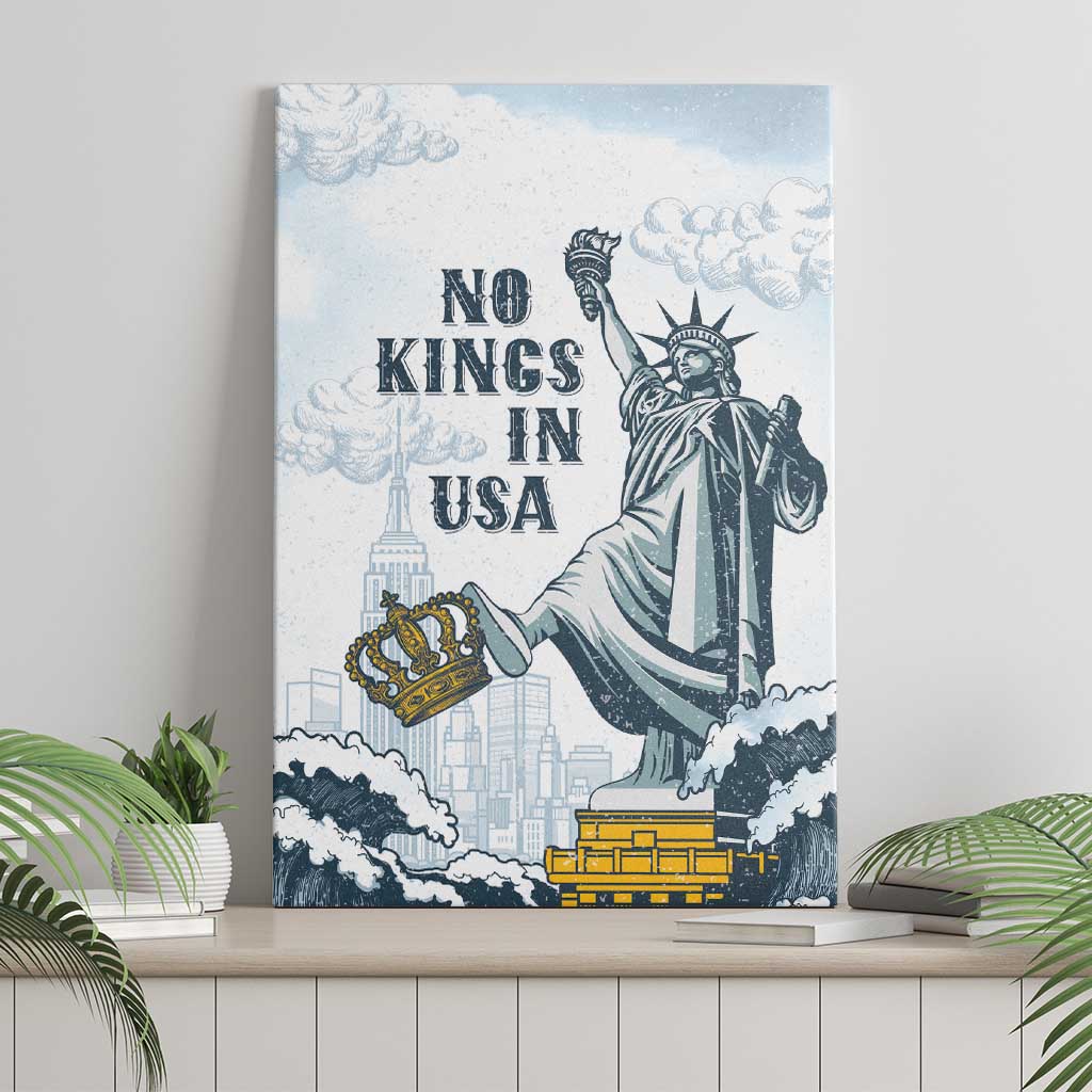 Funny Rejecting Kings Canvas Wall Art Since 1776 No Kings In America Retro Style LT05