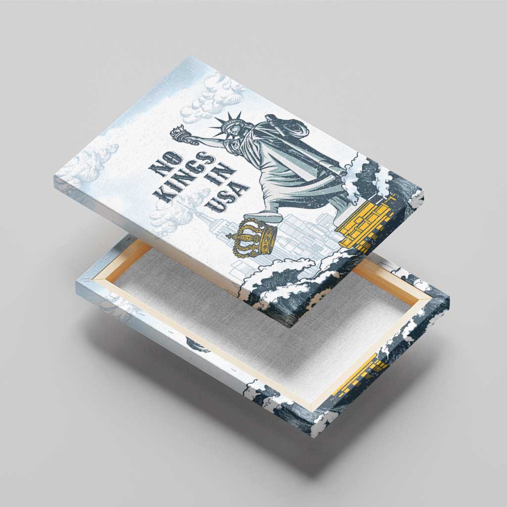 Funny Rejecting Kings Canvas Wall Art Since 1776 No Kings In America Retro Style LT05