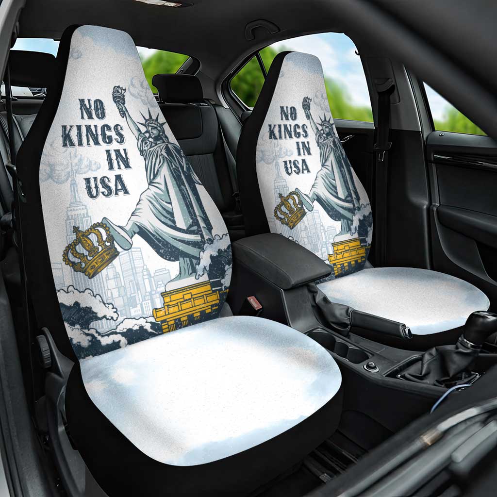 Funny Rejecting Kings Car Seat Cover Since 1776 No Kings In America Retro Style LT05