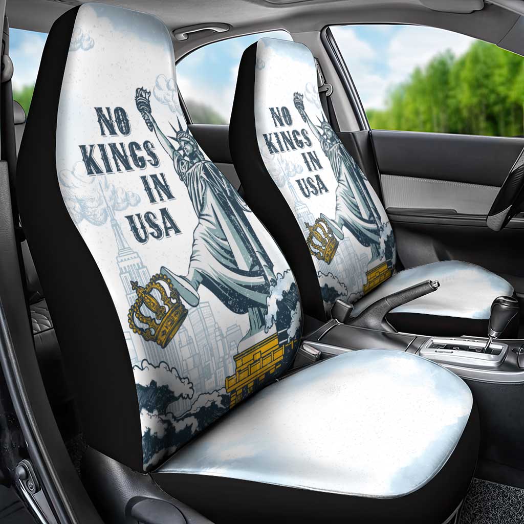 Funny Rejecting Kings Car Seat Cover Since 1776 No Kings In America Retro Style LT05