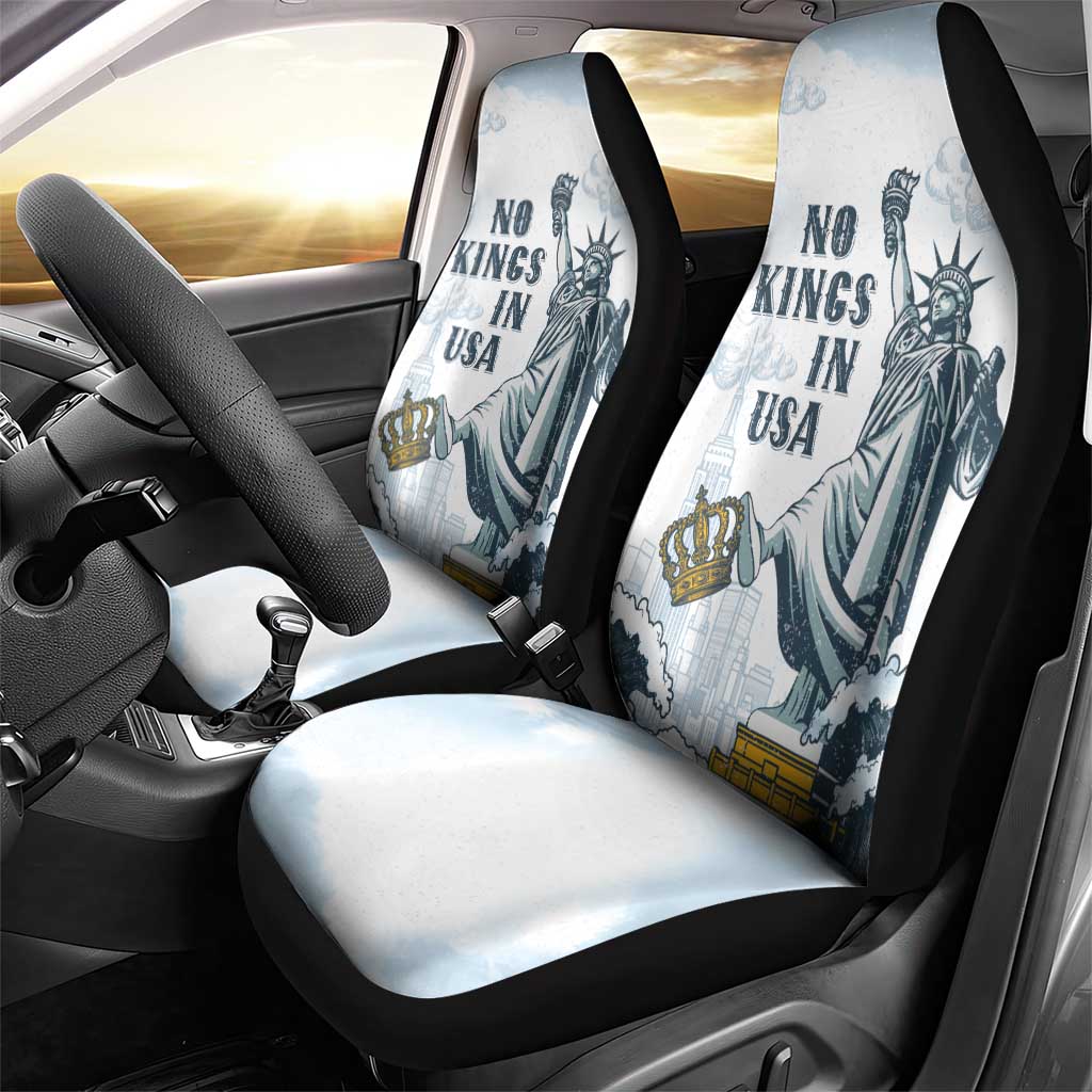 Funny Rejecting Kings Car Seat Cover Since 1776 No Kings In America Retro Style LT05