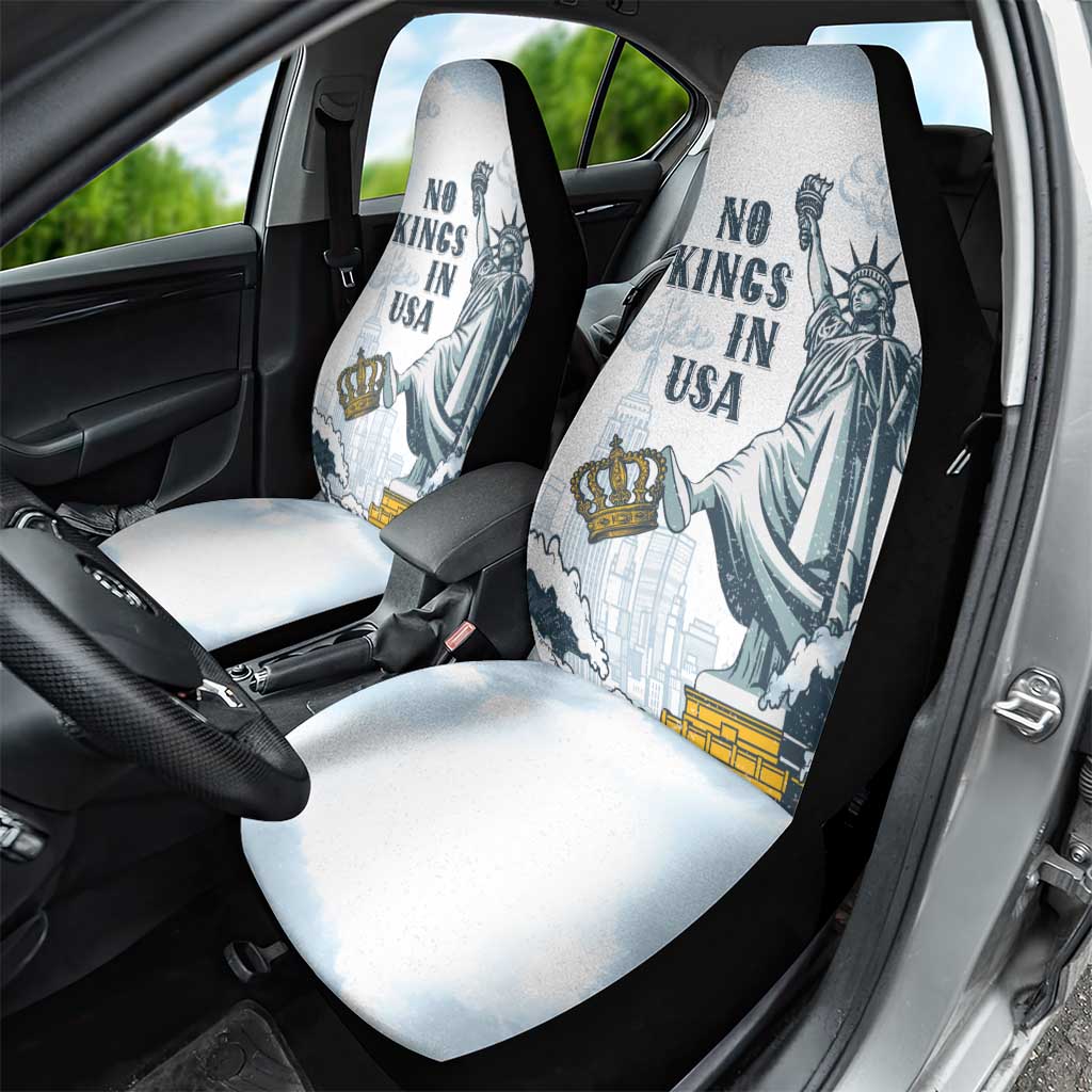 Funny Rejecting Kings Car Seat Cover Since 1776 No Kings In America Retro Style LT05