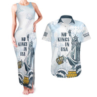 Funny Rejecting Kings Couples Matching Tank Maxi Dress and Hawaiian Shirt Since 1776 No Kings In America Retro Style LT05