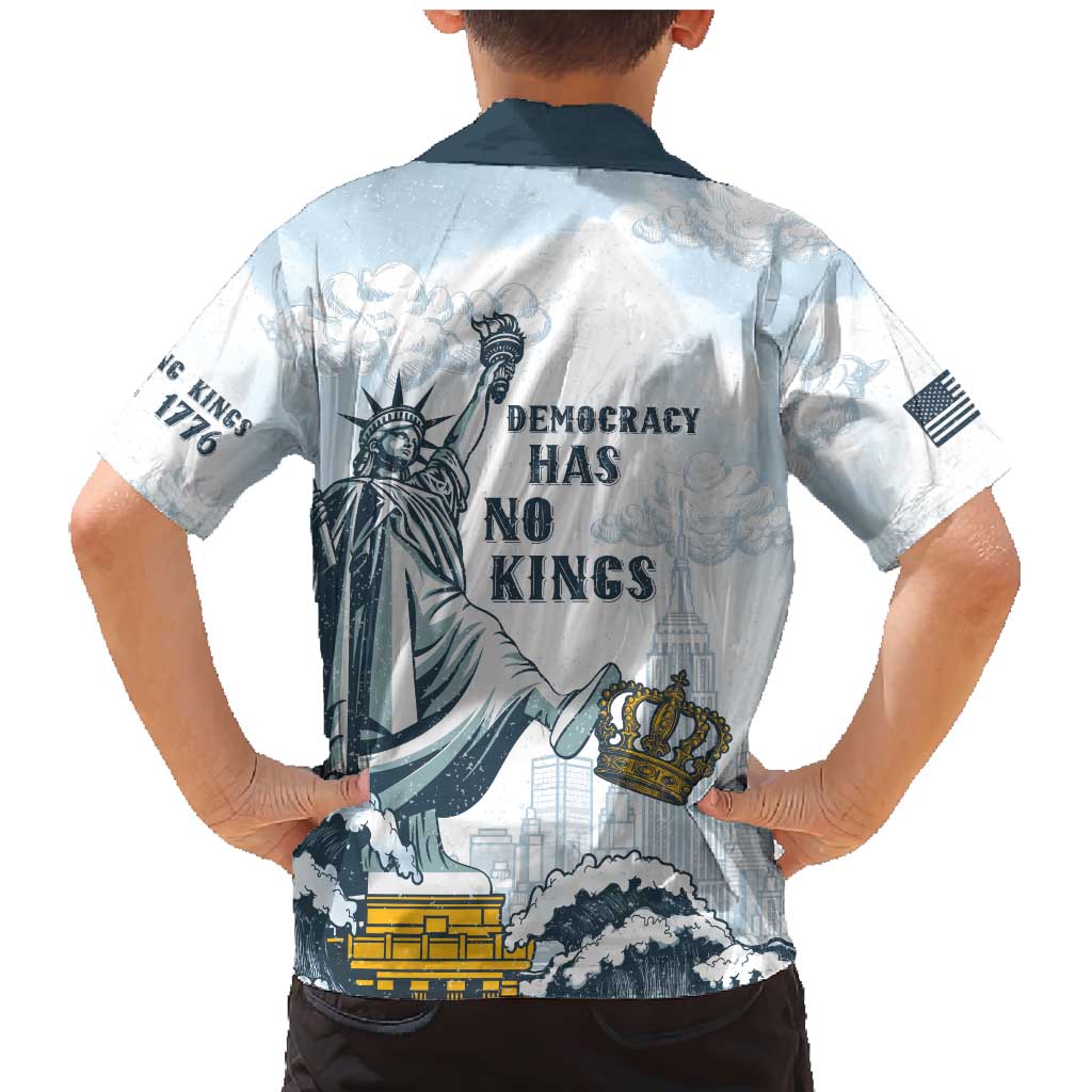 Funny Rejecting Kings Family Matching Mermaid Dress and Hawaiian Shirt Since 1776 No Kings In America Retro Style LT05