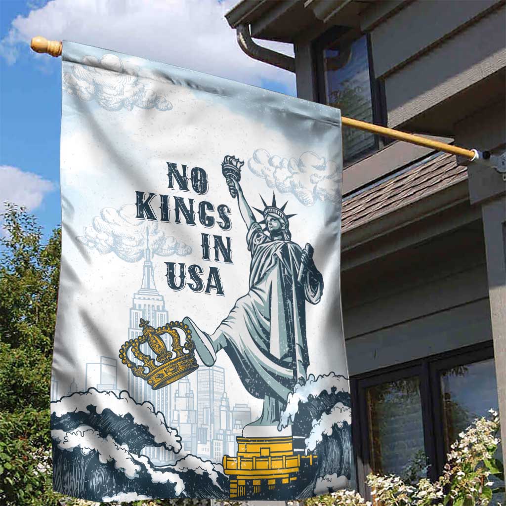 Funny Rejecting Kings Garden Flag Since 1776 No Kings In America Retro Style LT05