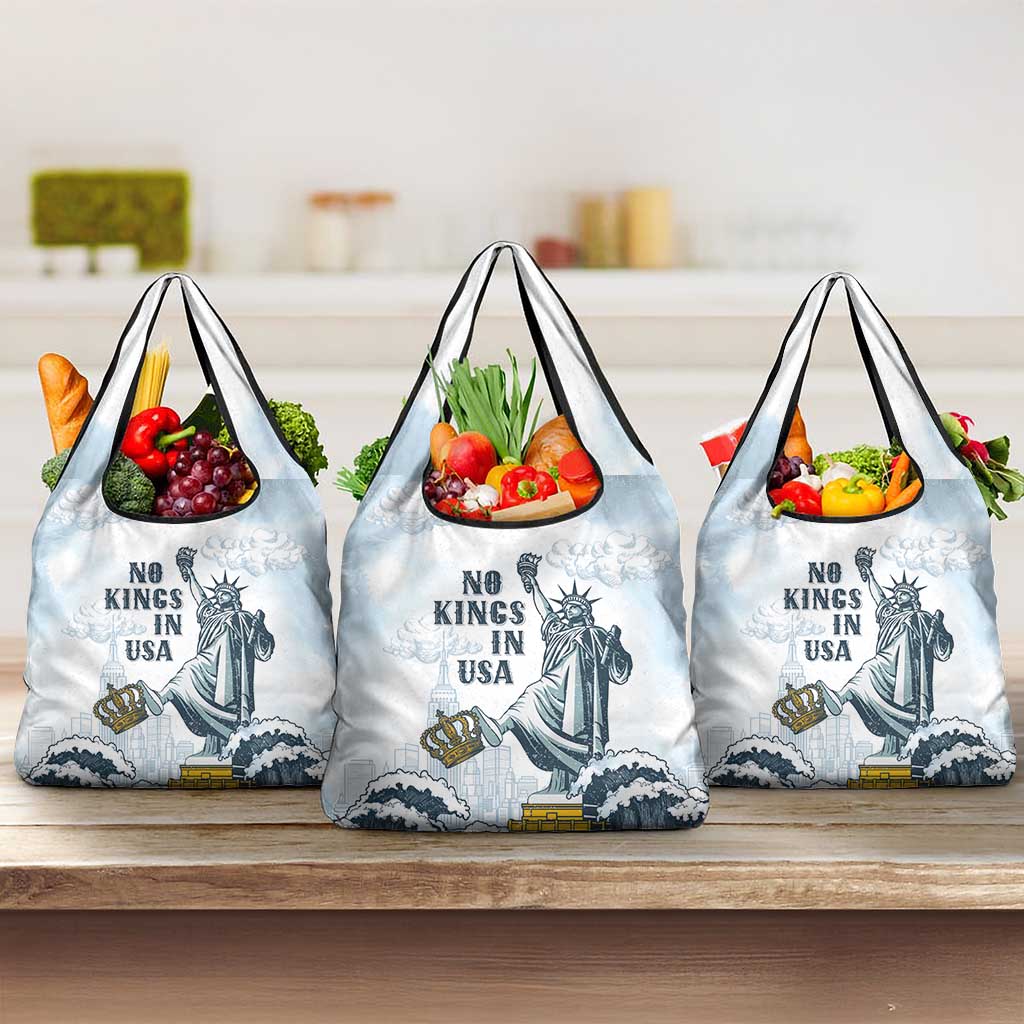 Funny Rejecting Kings Grocery Bag Since 1776 No Kings In America Retro Style LT05