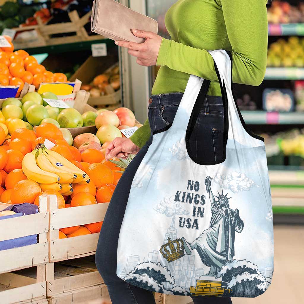 Funny Rejecting Kings Grocery Bag Since 1776 No Kings In America Retro Style LT05