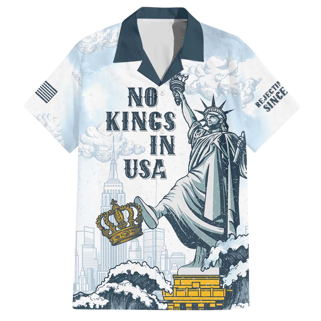Funny Rejecting Kings Hawaiian Shirt Since 1776 No Kings In America Retro Style LT05