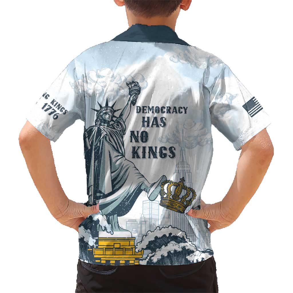 Funny Rejecting Kings Hawaiian Shirt Since 1776 No Kings In America Retro Style LT05