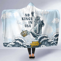 Funny Rejecting Kings Hooded Blanket Since 1776 No Kings In America Retro Style LT05