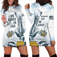 Funny Rejecting Kings Hoodie Dress Since 1776 No Kings In America Retro Style LT05