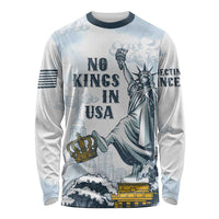 Funny Rejecting Kings Long Sleeve Shirt Since 1776 No Kings In America Retro Style LT05
