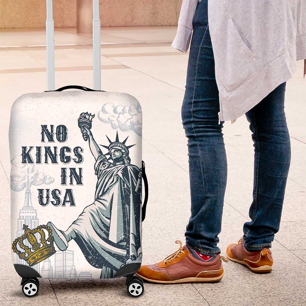 Funny Rejecting Kings Luggage Cover Since 1776 No Kings In America Retro Style LT05