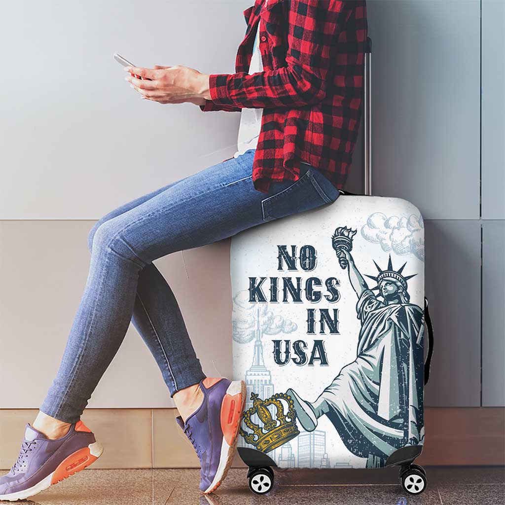 Funny Rejecting Kings Luggage Cover Since 1776 No Kings In America Retro Style LT05