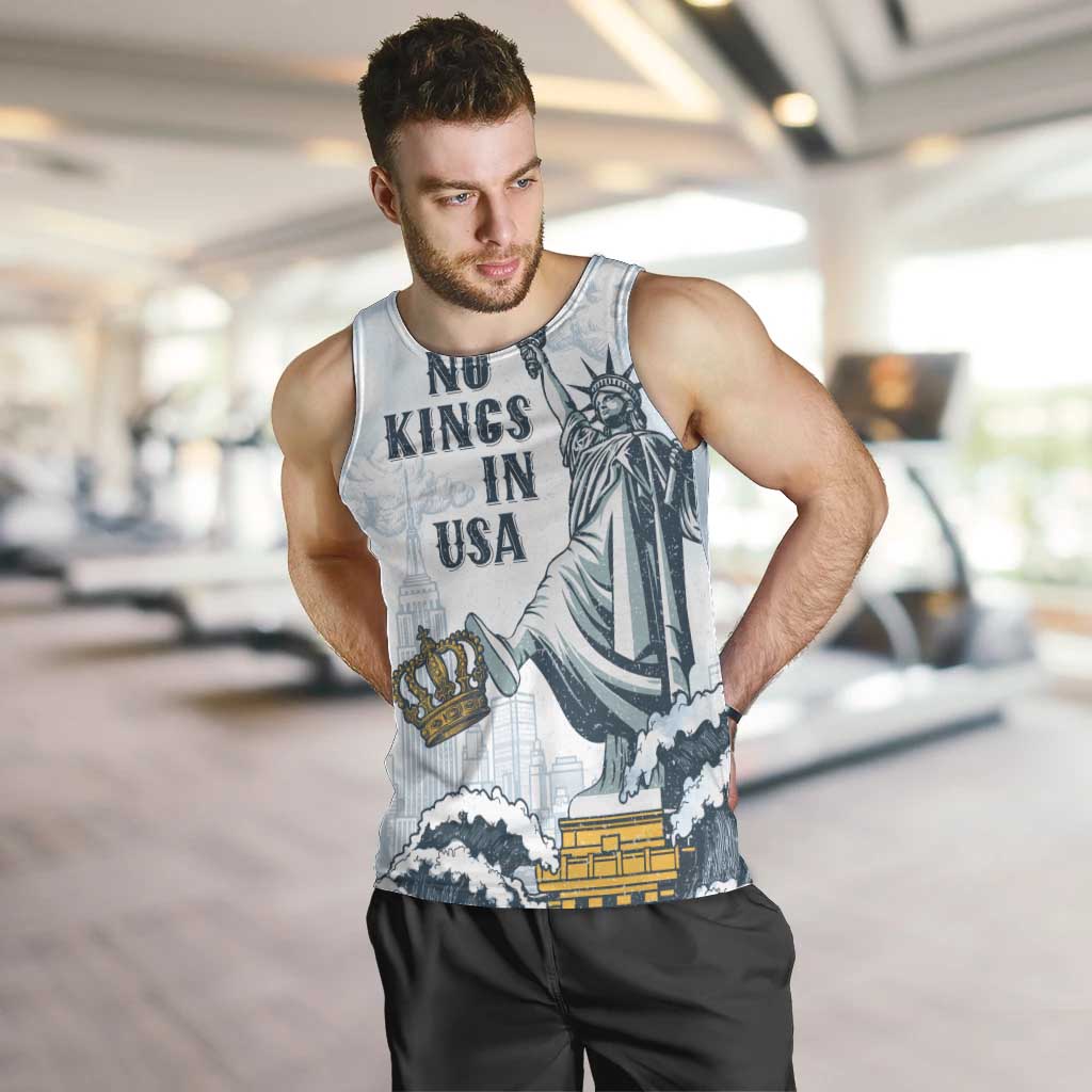 Funny Rejecting Kings Men Tank Top Since 1776 No Kings In America Retro Style LT05