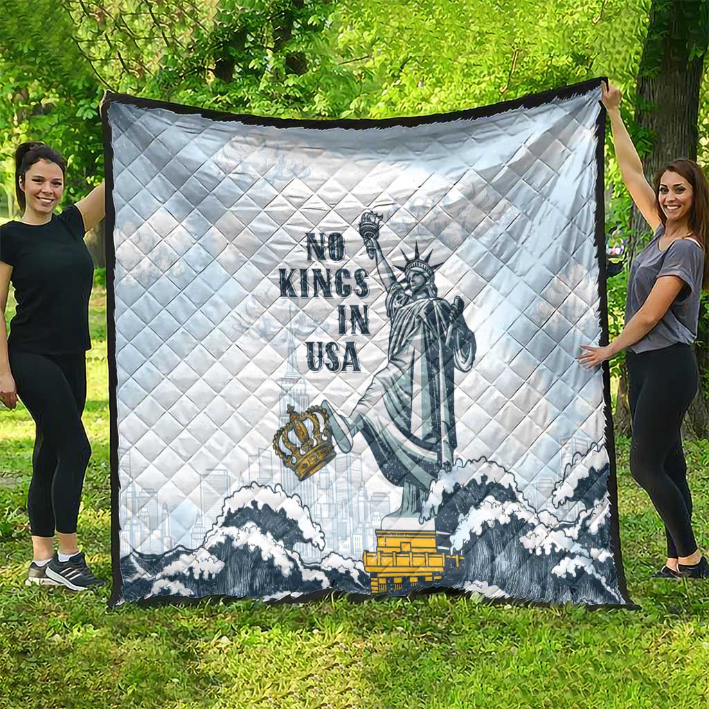Funny Rejecting Kings Quilt Since 1776 No Kings In America Retro Style LT05