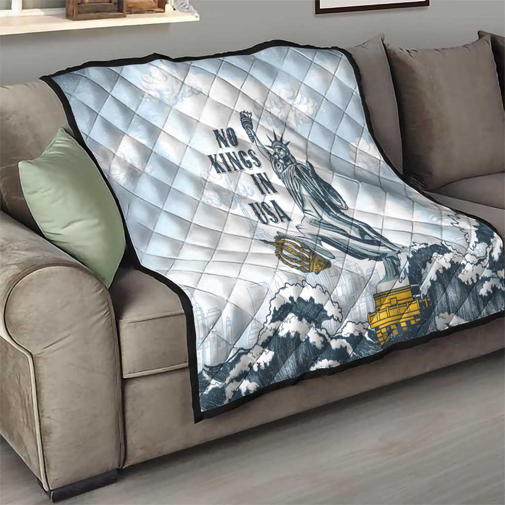 Funny Rejecting Kings Quilt Since 1776 No Kings In America Retro Style LT05