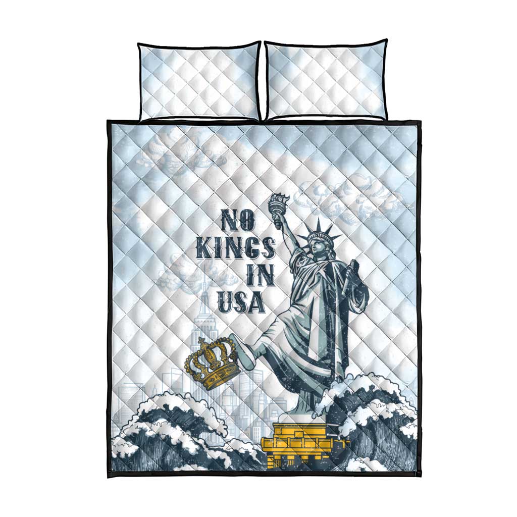 Funny Rejecting Kings Quilt Bed Set Since 1776 No Kings In America Retro Style LT05