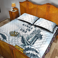 Funny Rejecting Kings Quilt Bed Set Since 1776 No Kings In America Retro Style LT05
