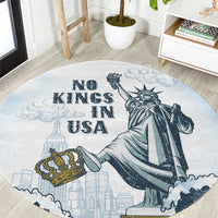 Funny Rejecting Kings Round Carpet Since 1776 No Kings In America Retro Style LT05