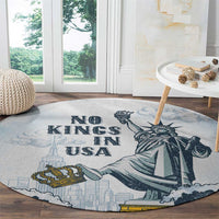 Funny Rejecting Kings Round Carpet Since 1776 No Kings In America Retro Style LT05