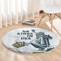 Funny Rejecting Kings Round Carpet Since 1776 No Kings In America Retro Style LT05