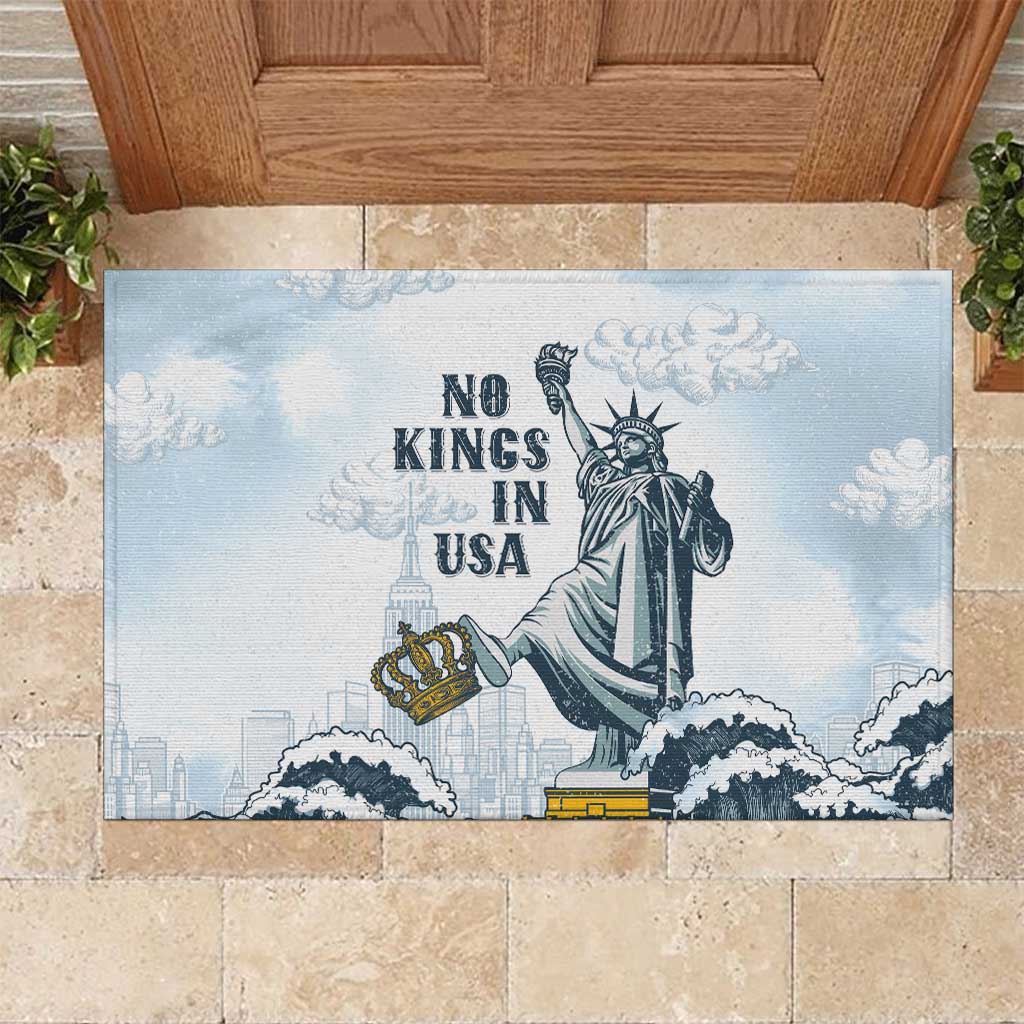 Funny Rejecting Kings Rubber Doormat Since 1776 No Kings In America Retro Style LT05