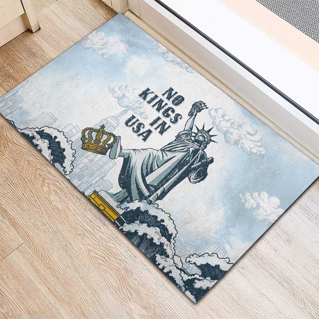 Funny Rejecting Kings Rubber Doormat Since 1776 No Kings In America Retro Style LT05