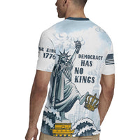 Funny Rejecting Kings Rugby Jersey Since 1776 No Kings In America Retro Style LT05