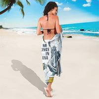 Funny Rejecting Kings Sarong Since 1776 No Kings In America Retro Style LT05