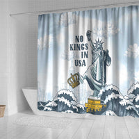 Funny Rejecting Kings Shower Curtain Since 1776 No Kings In America Retro Style LT05