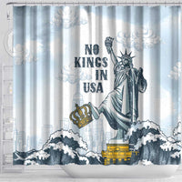 Funny Rejecting Kings Shower Curtain Since 1776 No Kings In America Retro Style LT05