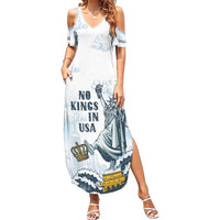 Funny Rejecting Kings Summer Maxi Dress Since 1776 No Kings In America Retro Style LT05