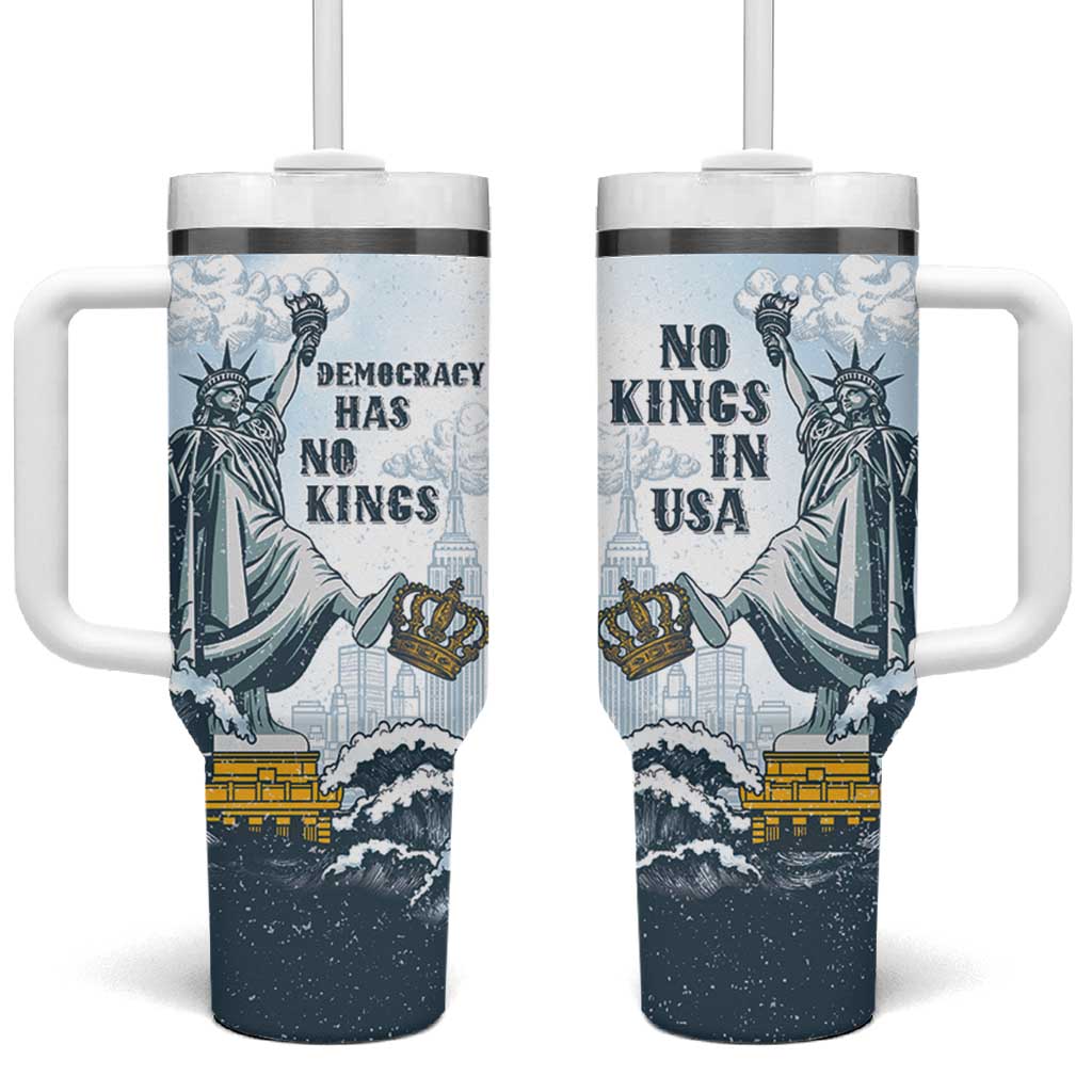 Funny Rejecting Kings Tumbler With Handle Since 1776 No Kings In America Retro Style LT05