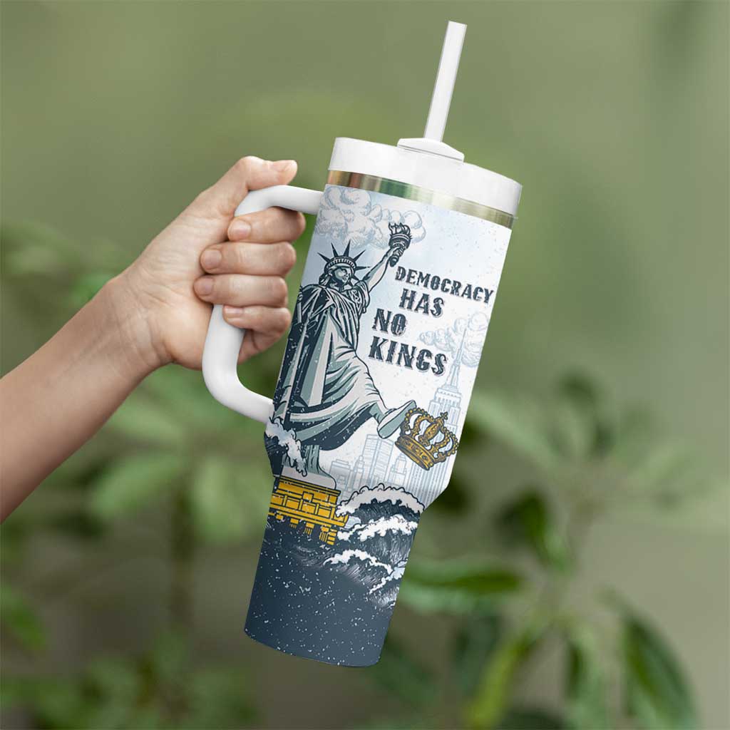 Funny Rejecting Kings Tumbler With Handle Since 1776 No Kings In America Retro Style LT05